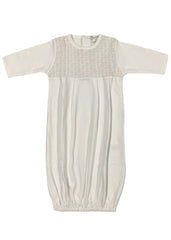 Kissy Kissy White Baby Gown