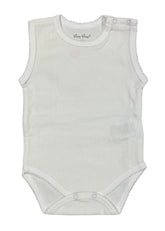 White Kissy Kissy Pointelle Sleeveless Bodyvest