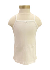 White Spaghetti Strap Tee Sleeveless T-Shirt