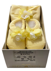 Chiffon Shaded Flowers Bootie and Headband Set