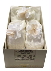 Chiffon Shaded Flowers Bootie and Headband Set
