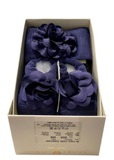 Shantung Flower Bootie and Headband Set