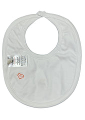 White Pink Ruffled with Berries Bib