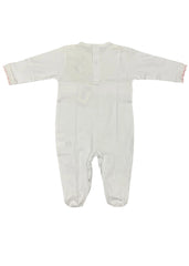 White Pink Kissy Kissy Babygrow