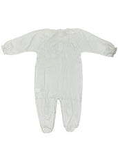 White Pink Rose Bud Babygrow