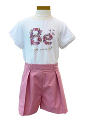 'Be' Always Youself Crepe Top and Short Set