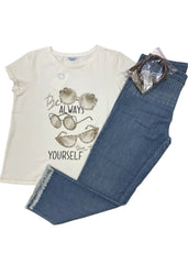 'Be Always True to Yourself' Top and Trouser Set