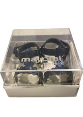 Navy Blue Leatherette with Flower Design Sandals