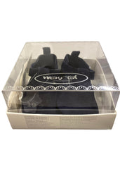 Navy Blue Navy T-Strap with Diamond Hole Design Shoes