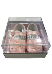 Pink Faux Leather Baby Shoes