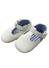 White T-bar Baby Shoes