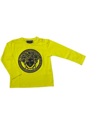 Neon Green Classic Medusa Long Sleeve T-Shirt