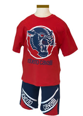 Panther Print Top and Short Set