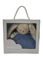 Baby Boy Rabbit Head Doudou Comforter With Gift Box