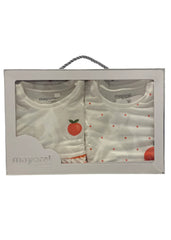 2pc Orange Stripe and Mini Dots Shorties