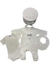 Babygrow-Bodysuit-Bib Gift Set with Round Box
