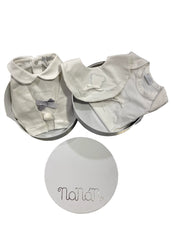Babygrow-Bodysuit-Bib Gift Set with Round Box