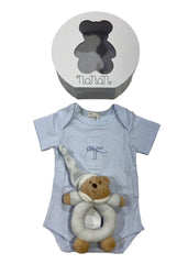 Nanan Bodysuit and Rattle Set with Gift Box