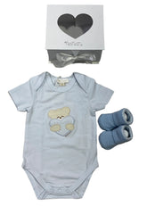 Bodysuit and Socks Set with Gift Box