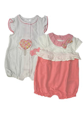 White Candy Heart and Ribbon Shortie