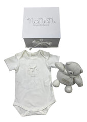 Bodysuit with Bear Doudou Gift Set