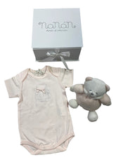 Bodysuit with Bear Doudou Gift Set