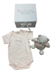 Bodysuit with Bear Doudou Gift Set