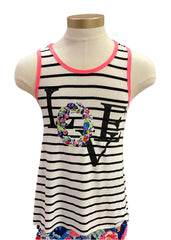 Love Tunic Embellished With Rhinestones Top