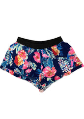 Ruffled Floral Trimmed Shorts