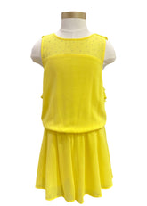 Yellow Frill Back Jumpsuit