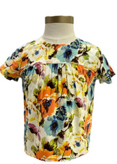 Round Neck Floral Blouse