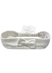 White Ribbon Applique Headband