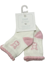 White, Pink Emily et Rose Twin Socks