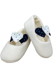 Polka Dots Heart Baby Shoes