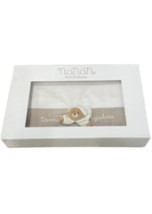 Beige DouDou Pushchair 3 Pieces Set Linen Sheets 60x120