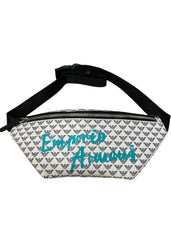 Green 'Emporio Armani' AOP Eagle Belt Bag