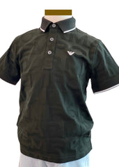 Armani Pattern Logo Polo Shirt