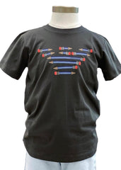 Pencil Eagle Logo Cotton T-Shirt Boy
