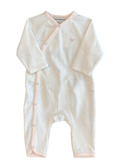 Op-Art-Eagle Print Sideways Open Romper