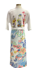 White Multi Molecola Fatal Set Skirt Set