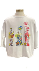 White Multi Molecola Fatal Set Skirt Set