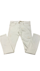 Beige White Oleandra Ema Set Top and Trouser Set