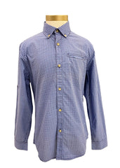 Light Azure Long Sleeve Polo Polo Shirt