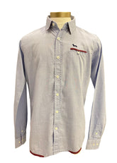 Blue Red Shirt With Chest Pocket Shirt