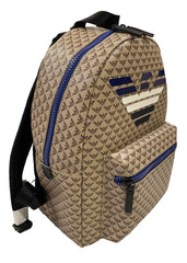 Blue Beige Logo AOP Backpack