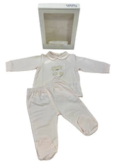 Pink Teddy Bear 2 Pc Romper