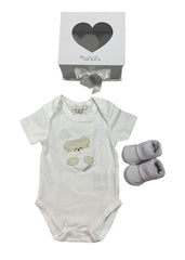 Bodysuit and Socks Set with Gift Box