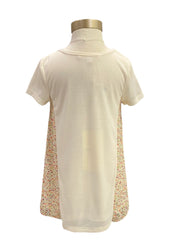 Ivory Beige Orange Purple Starfish and Sea Shells on Summer Short Sleeve T-Shirt