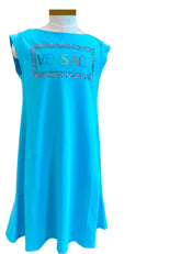 Multi-color 'VERSACE' Stud Dress