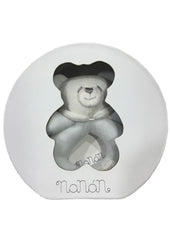 Bear Bib and Rattle Doudou Set